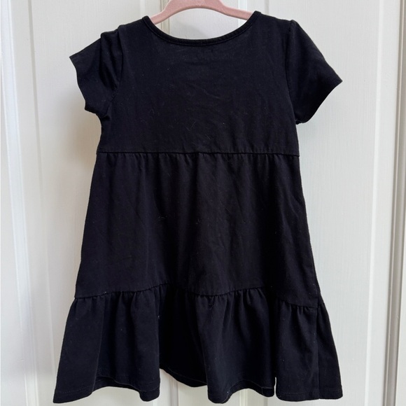 The Children's Place 3T Girls Black & Pink Aztec Ruffled Short Sleeve Dress - Picture 4 of 4